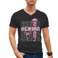 Senior Mom 2027 Class Of 2027 Coquette Bow Graduation 2027 Men's V-Neck T-Shirt