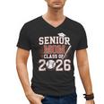 Senior Mom Class Of 2026 Graduate Baseball 2026 Graduation Men's V-Neck T-Shirt