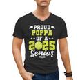 Senior Poppa 2025 Tennis Class Of 2025 Graduation Men's V-Neck T-Shirt