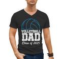 Senior Volleyball Dad Class Of 2025 Graduation Graduate Men's V-Neck T-Shirt