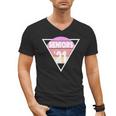 Seniors 2021 For Her Him Retro 21 Graduation Class Men's V-Neck T-Shirt