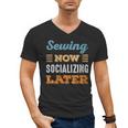 Sewing Now Minimal Socializing Introvert Vintage Men's V-Neck T-Shirt Sewing Now Minimal Socializing Introvert Vintage Men's V-Neck T-Shirt