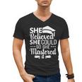 She Believed She Could So She Mastered It Graduation 2023 Men's V-Neck T-Shirt