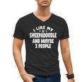 Sheepadoodle Fur Parent Sheeppoo Lover Dog Owner Introvert Men's V-Neck T-Shirt Sheepadoodle Fur Parent Sheeppoo Lover Dog Owner Introvert Men's V-Neck T-Shirt