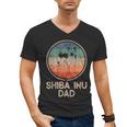 Shiba Inu Dog Vintage Shiba Inu Dad Men Women Men's V-Neck T-Shirt