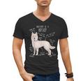 Siberian Husky Dog Anatomy Pet Mom Cute Dog Dad Men Women Kids Men's V-Neck T-Shirt