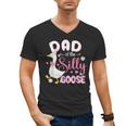 Silly Dad Goose Dad 1st Birthday Family Matching Party Men's V-Neck T-Shirt
