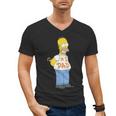 The Simpsons Homer Number 1 Dad Father's Day V2 Men's V-Neck T-Shirt