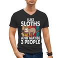 Sloth For Sloth Lover Men Women Kids Introvert Men's V-Neck T-Shirt