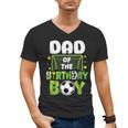 Soccer Dad Birthday Boy Party Soccer Family Matching Men's V-Neck T-Shirt