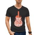 Social Introverts Hang Out With Guitars Musician Guitarist Men's V-Neck T-Shirt