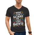 Son Dad Jokes You Can't Scare Me I Have Two Boys Men Men's V-Neck T-Shirt
