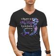 My Son Lives In Heaven Memorial Quotes Love Mom Dad Matching Men's V-Neck T-Shirt