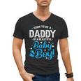 Soon To Be A Daddy Of A Baby Boy New Dad Expecting Father Men's V-Neck T-Shirt