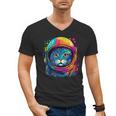 Space Cat Mom Cat Dad Men Women Kids Astronaut Space Men's V-Neck T-Shirt