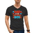 Spider Birthday Party Dad Of The Birthday Boys Spider Webs Men's V-Neck T-Shirt