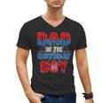 Spider Web Birthday Party Dad Of The Birthday Boy Men's V-Neck T-Shirt