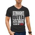 Straight Outta 4th Grade Graduation Class 2028 Fourth Grade Men's V-Neck T-Shirt