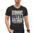 Straight Outta 8th Grade Graduation 2025 Eighth Grade Men's V-Neck T-Shirt