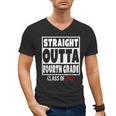 Straight Outta Fourth Grade Class Of 2026 Shirt Graduation Men's V-Neck T-Shirt