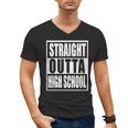 Straight Outta High School Graduation Apparel For Seniors Men's V-Neck T-Shirt