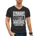 Straight Outta Homeschool Class 2025 Boys Kids Graduation Men's V-Neck T-Shirt
