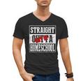 Straight Outta Homeschool Shirt Graduation Men's V-Neck T-Shirt