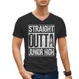 Straight Outta Junior High Shirt Graduation Idea Men's V-Neck T-Shirt