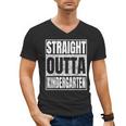 Straight Outta Kindergarten Graduation 2025 Kinder Men's V-Neck T-Shirt