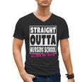 Straight Outta Nursing School Class Of 2018 Graduation Men's V-Neck T-Shirt