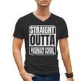 Straight Outta Pharmacy School Class 2025 Pharma Graduation Men's V-Neck T-Shirt