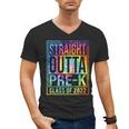 Straight Outta Pre-K Class Of 2022 Preschool Graduation Men's V-Neck T-Shirt