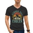 Strong Dad Workout Weight Lifting Father's Day Men's V-Neck T-Shirt