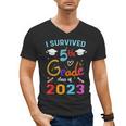 I Survived 5th Grade Graduation Class 2023 Elementary Men's V-Neck T-Shirt