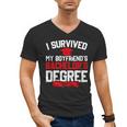 I Survived My Boyfriend's Bachelor's Degree Graduation Men's V-Neck T-Shirt