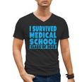 I Survived Medical School Class Of 2018 Graduation Men's V-Neck T-Shirt