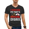 I Survived My Mom's Nursing Degree Graduation Day 2026 Men's V-Neck T-Shirt