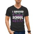 I Survived Nursing School Class Of 2025 New Nurse Graduation Men's V-Neck T-Shirt