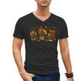 Teacher Fall Thanksgiving Turkey Reading Books Lovers Men's V-Neck T-Shirt