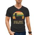Test Day No Probllama Silhouette Teacher Student Graduation Men's V-Neck T-Shirt
