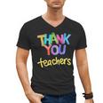 Thank You Teacher Appreciation Graduation Men Women Girls Kids Men's V-Neck T-Shirt