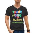 Thank You Teacher Appreciation Graduation Men Women Kids Men's V-Neck T-Shirt