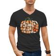 Thanksgiving Fall Books Pumpkins Vintage Library Teacher Kid Men's V-Neck T-Shirt Thanksgiving Fall Books Pumpkins Vintage Library Teacher Kid Men's V-Neck T-Shirt
