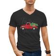Tis The Season Holiday Nostalgia Red Truck Men's V-Neck T-Shirt Tis The Season Holiday Nostalgia Red Truck Men's V-Neck T-Shirt