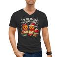 ’Tis The Season To Be Reading Book Lover Men's V-Neck T-Shirt