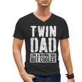 Twin Dad Shirt Men Dad Of Twins Fathers Day Men's V-Neck T-Shirt