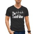 The TwinFather Father Of Twins Dad Fathers Day Men's V-Neck T-Shirt The TwinFather Father Of Twins Dad Fathers Day Men's V-Neck T-Shirt