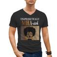 Unapologetically MHA-Ish Student Graduation Afro Men's V-Neck T-Shirt