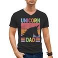 Unicorn Birthday Outfit Dad Unicorn Costume Bday Dad Unicorn Men's V-Neck T-Shirt