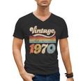 Vintage 1970 Birthday Retro Style 70's Born Nostalgia Outfit Men's V-Neck T-Shirt
